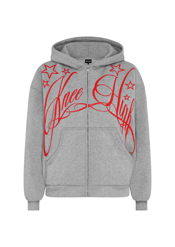 Niihai STARDOM HOODIE IN GREY MARL