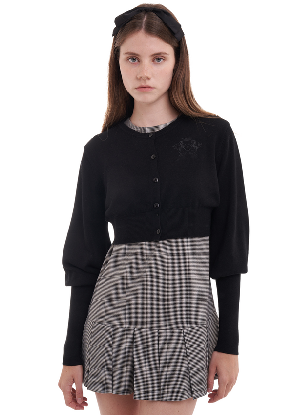 niihai THE BUBBLE CARDI IN BLACK