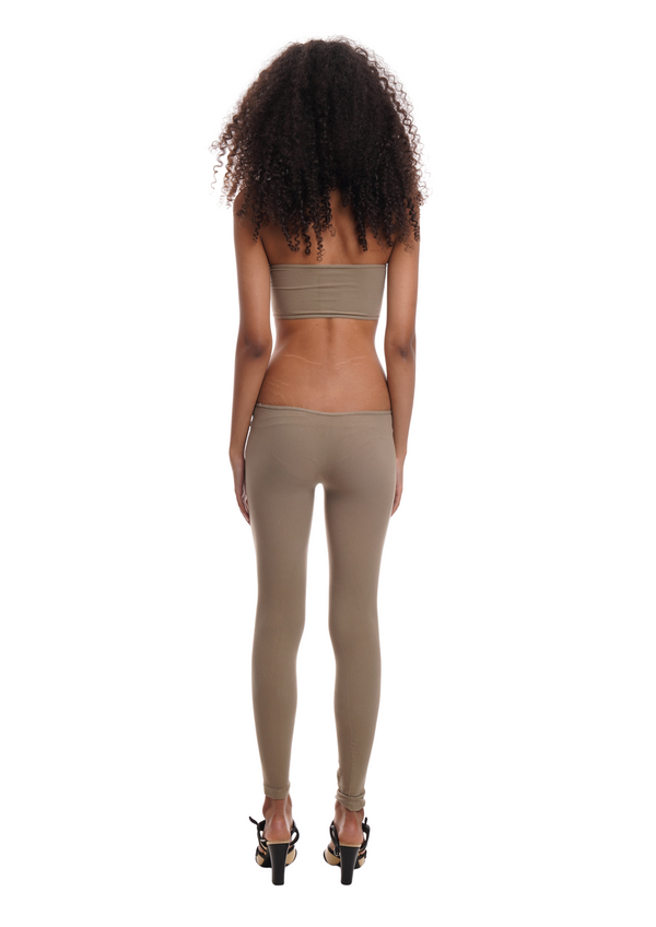 Niihai THE CROSS JUMPSUIT IN LIGHT KHAKI