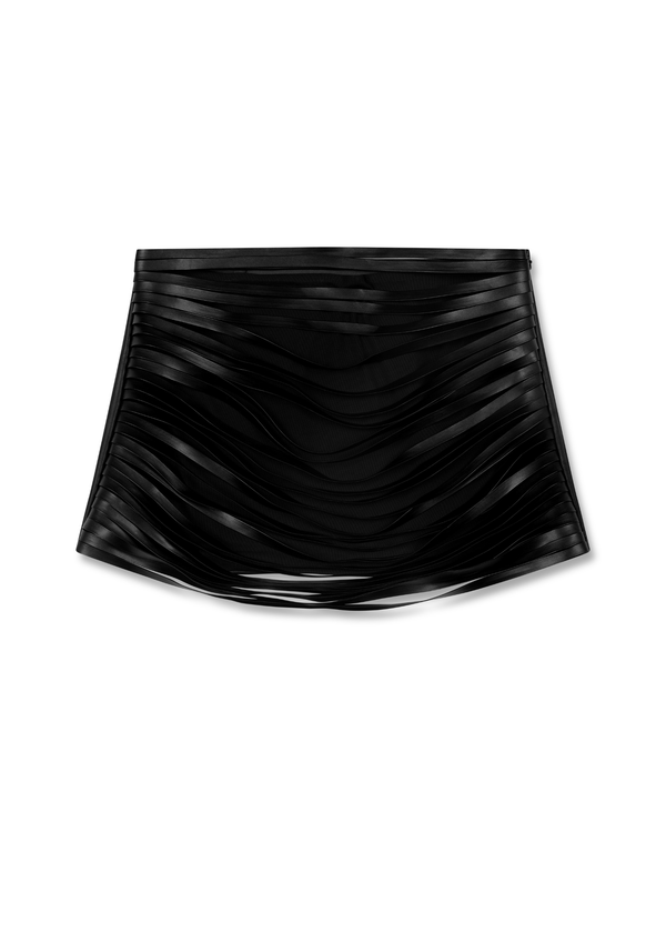 niihai THE LAZER SKIRT IN BLACK