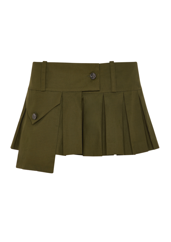 niihai THE OVERPACKER SKIRT IN KHAKI