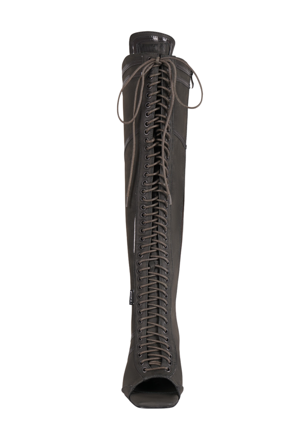 Niihai THE STRIKER LACE UP BOOTS IN STONE GREY