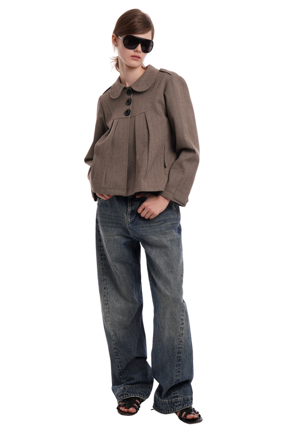 niihai TILLY JACKET IN BROWN