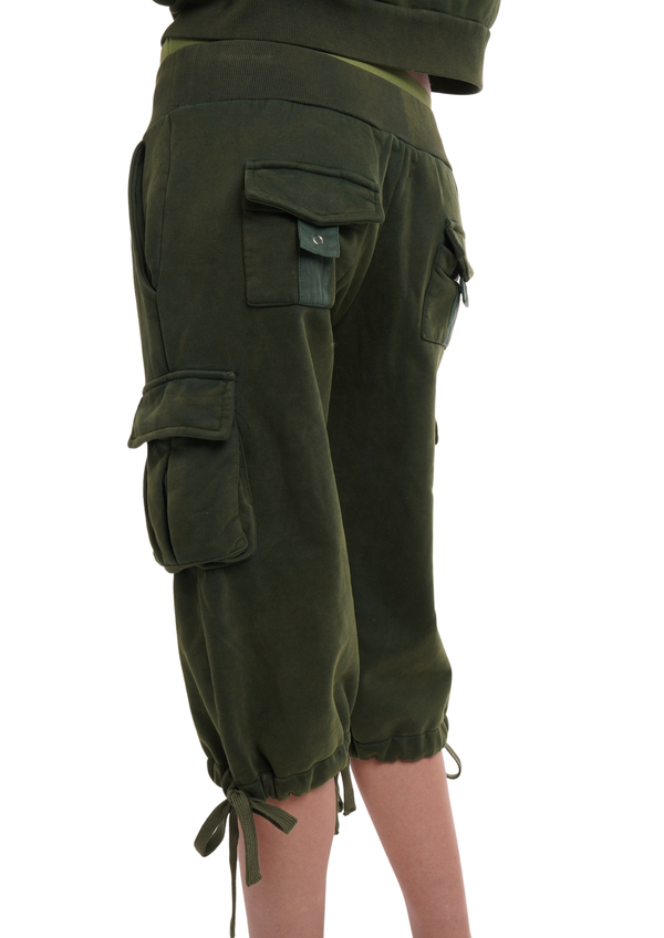 Niihai UTILITY TRACK CAPRIS IN MILITARY GREEN