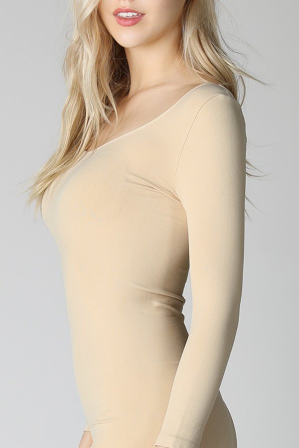 Nikibiki 3/4 Sleeve Scoop Neck Dress