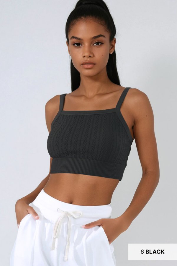 Nikibiki Cable Knit Bralette