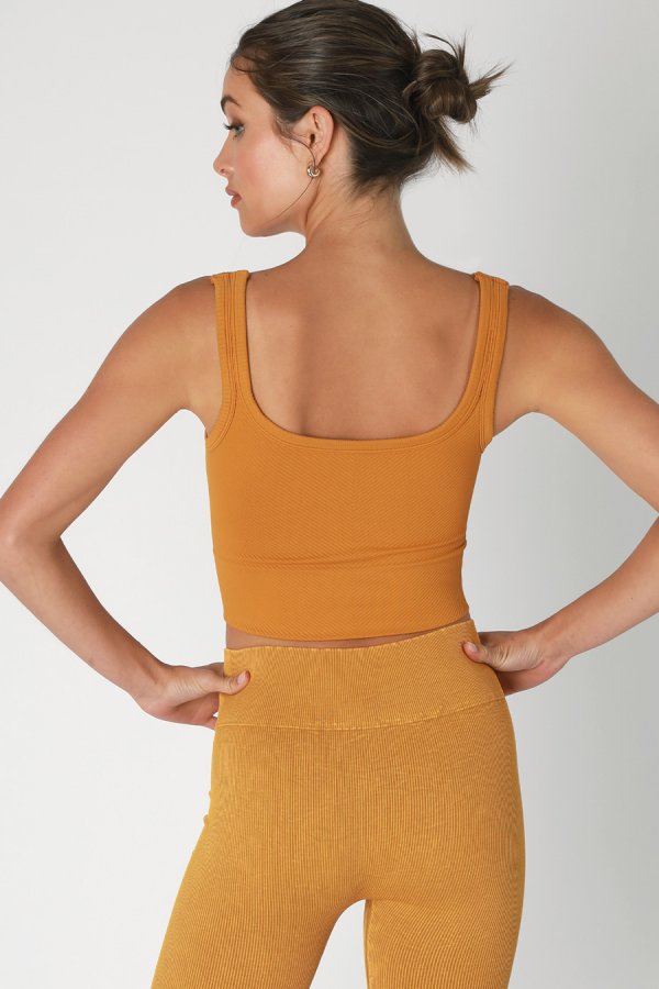 Nikibiki Chevron Ribbed Crop Top
