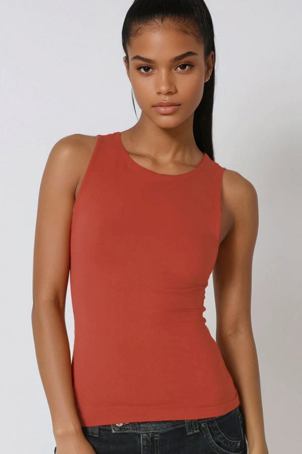 nikibiki Clean Line Boat Neck Tank Top