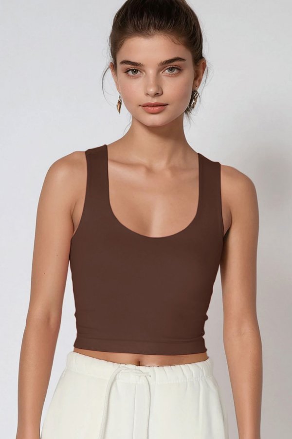 nikibiki Clean Line Racerback Crop Top