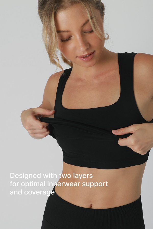 Nikibiki Clean Line Square Neck Top