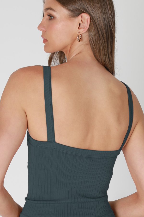 Nikibiki Deep V Neck Ribbed Top