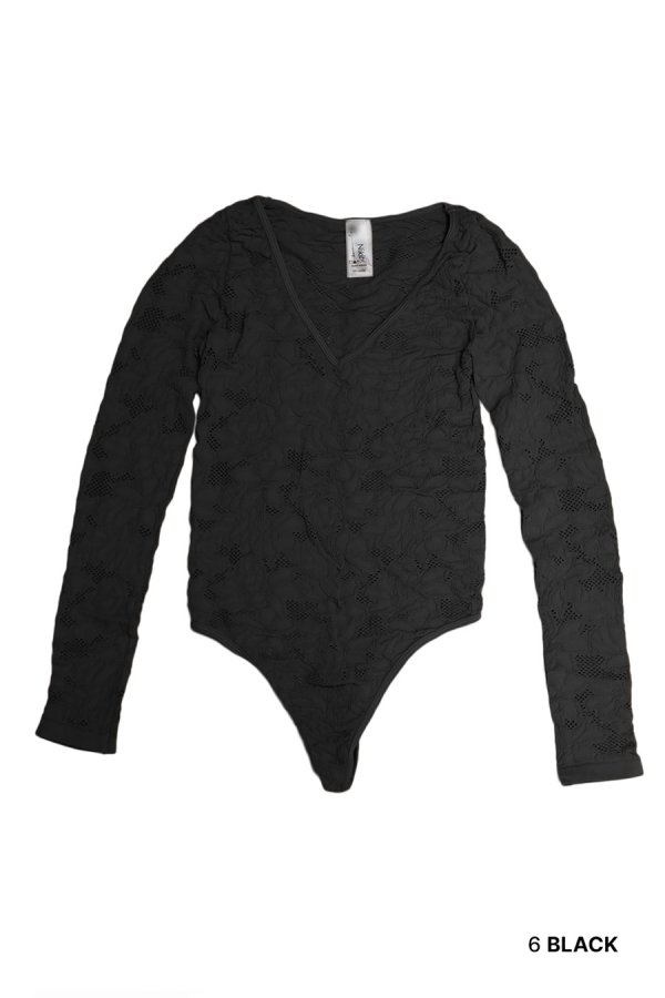 Nikibiki Lace Textured Bodysuit
