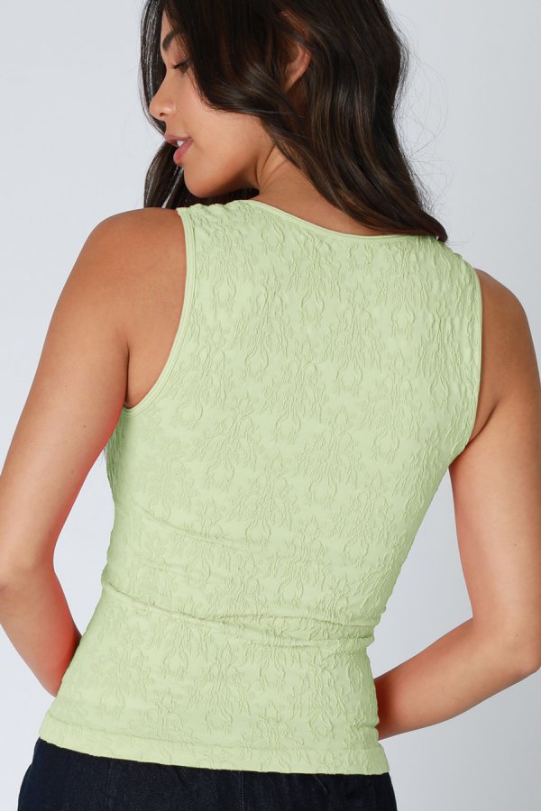 Nikibiki Lace Textured Sweetheart Top