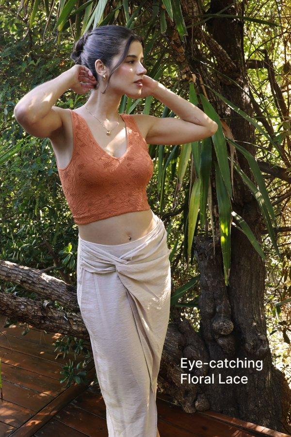 Nikibiki Lace V Neck Tank Top