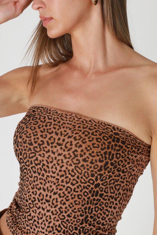 Nikibiki Leopard Tube Top