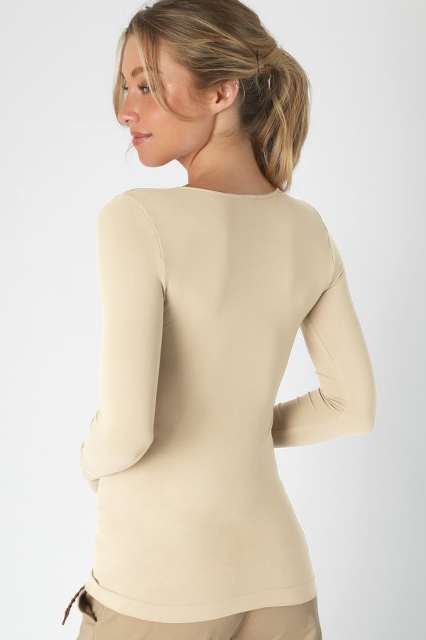 Nikibiki Long Sleeve Crew Neck Top