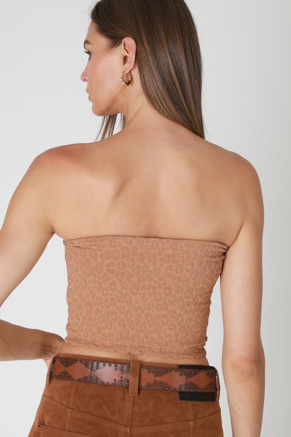 Nikibiki Lurex Leopard Tube Top