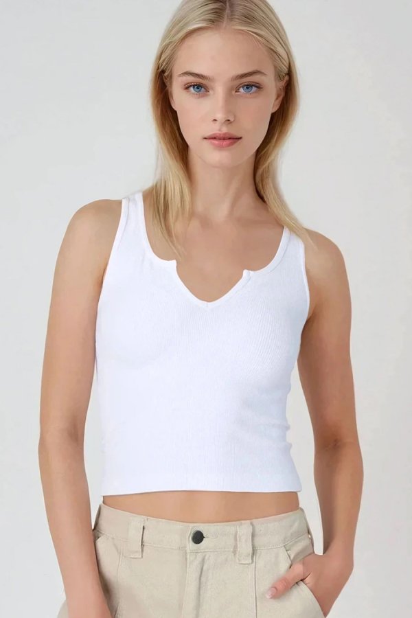 nikibiki Notch Neck Sleeveless Top