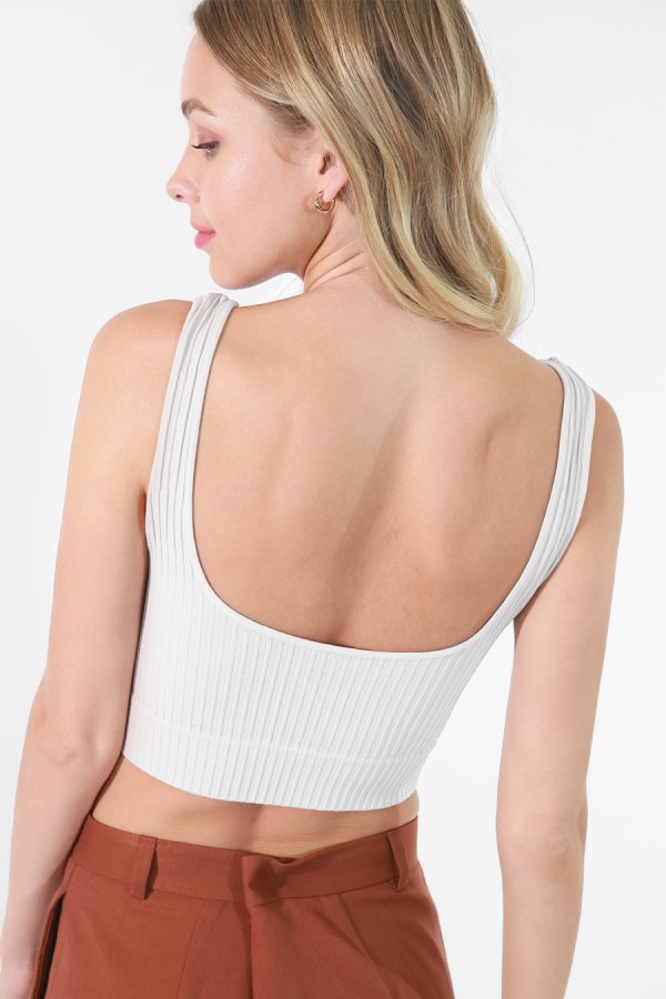 Nikibiki Notch Neck Sleeveless Top