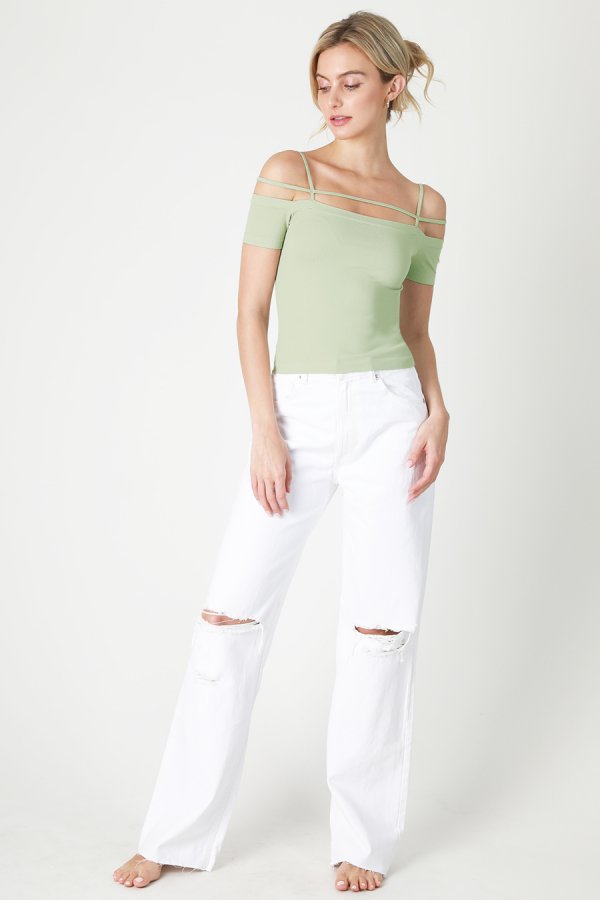 Nikibiki Off Shoulder Strappy Top