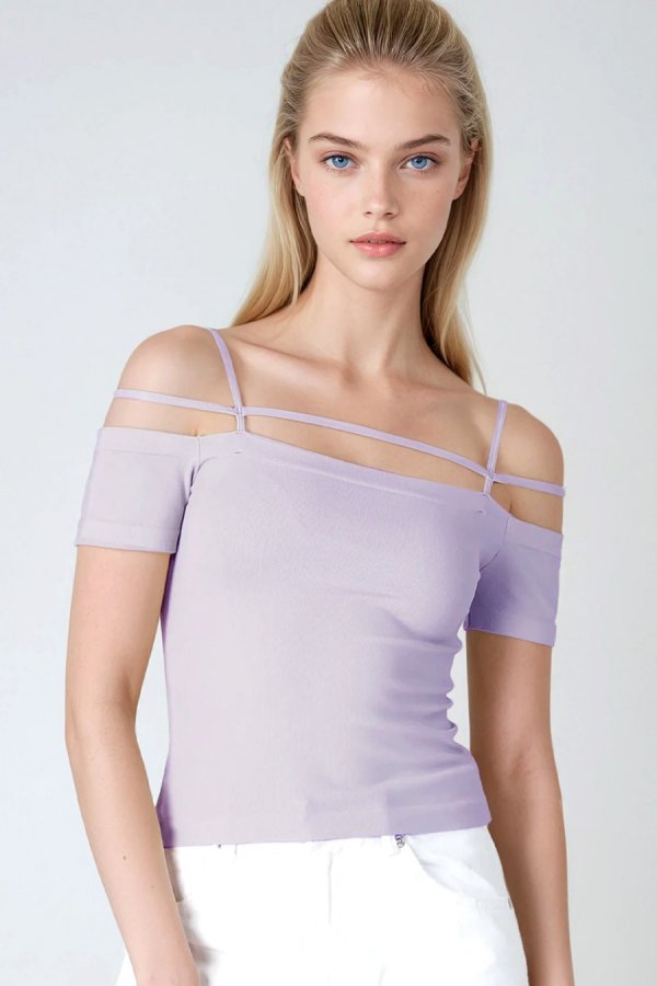 nikibiki Off Shoulder Strappy Top