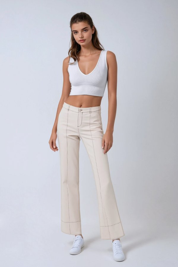 Nikibiki Plunge V-Neck Crop Top