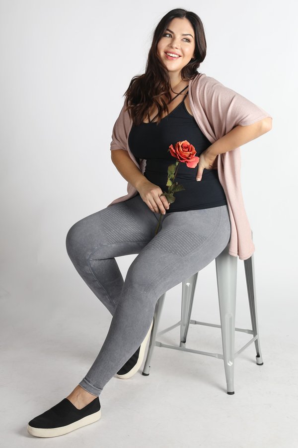 nikibiki Plus Size Vintage Moto Jeggings