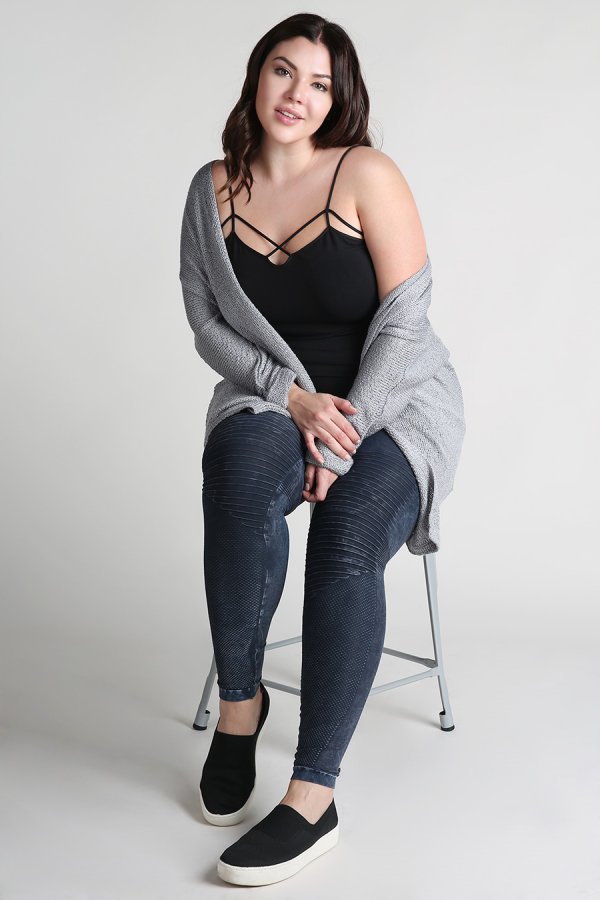 nikibiki Plus Size Vintage Moto Leggings