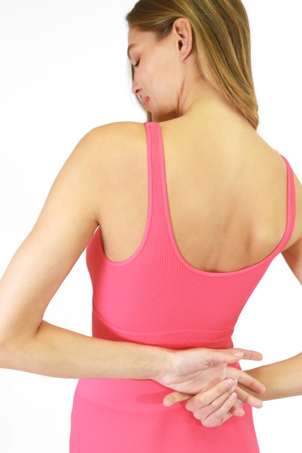 Nikibiki Ribbed Crossover Bra Top