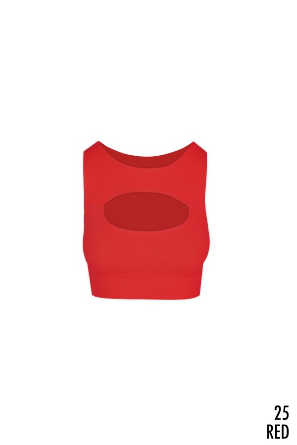 Nikibiki Ribbed Cutout Bra Top