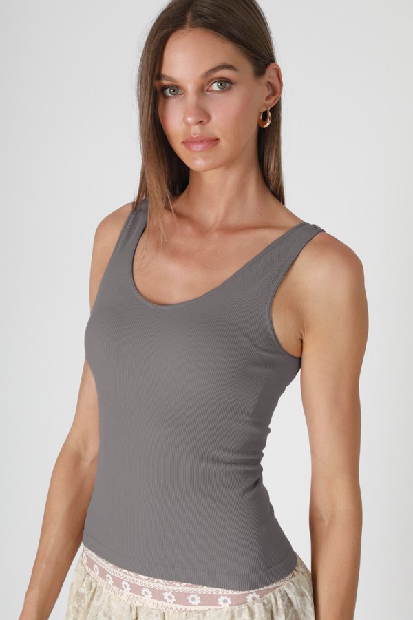 nikibiki Ribbed Reversible Tank Top