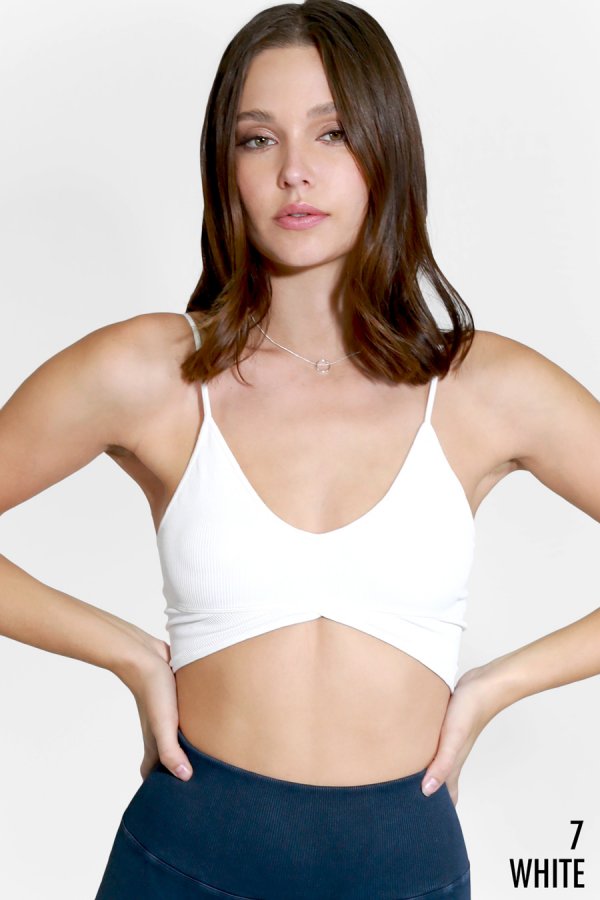 Nikibiki Ribbed Triangle Bralette