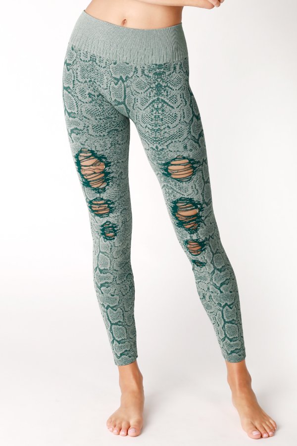 Nikibiki Snake Skin Destroyed Leggings