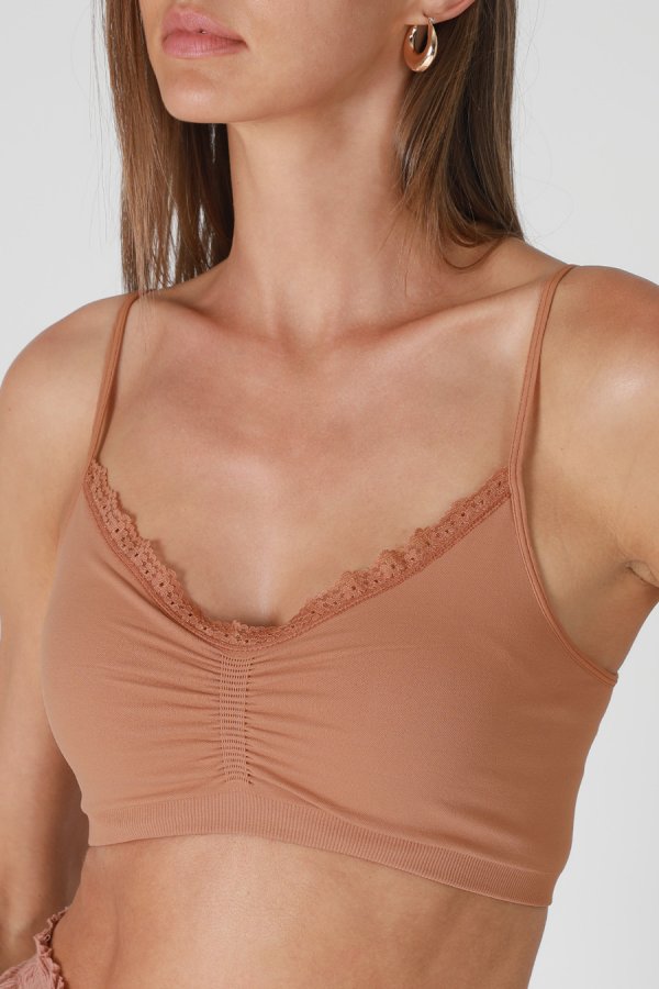 Nikibiki V Neck Lace Bralette