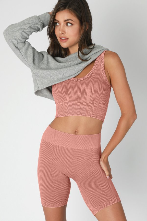 nikibiki Vintage Chevron Highwaist Biker Shorts