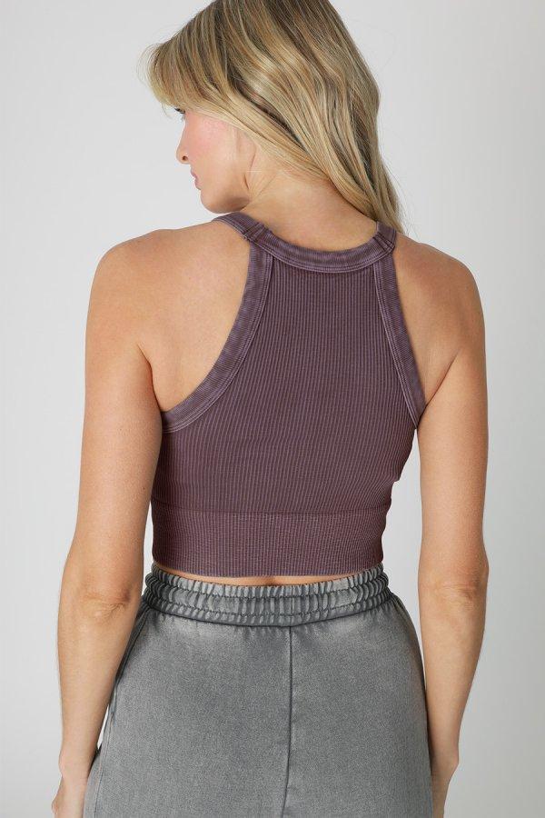 Nikibiki Vintage High Neck Crop Top