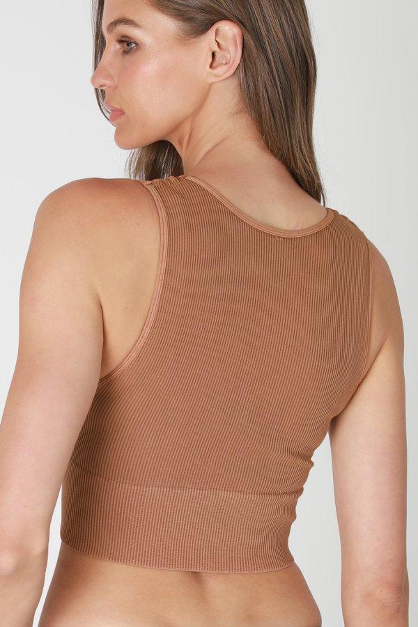 Nikibiki Vintage Plunge V-Neck Crop Top