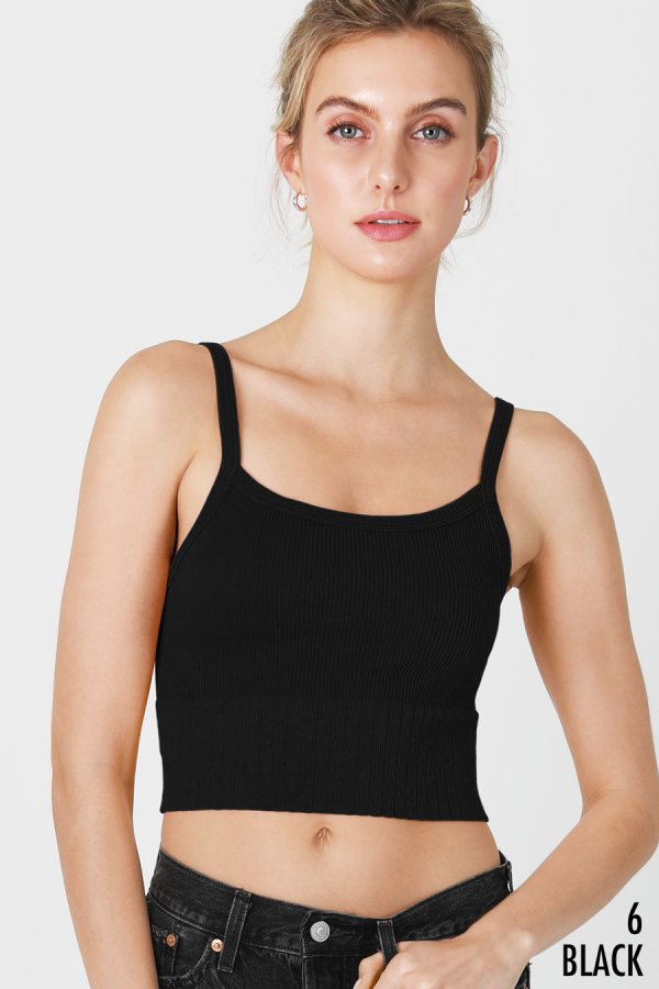 Nikibiki Wide Ribbed Crop Top