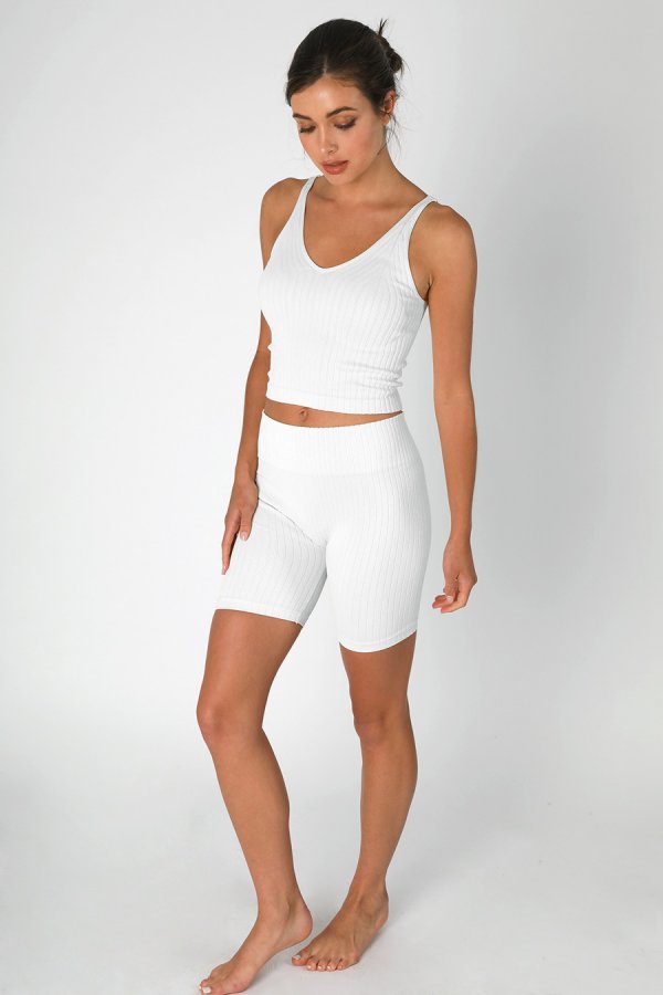 Nikibiki Wide Ribbed Tank Top