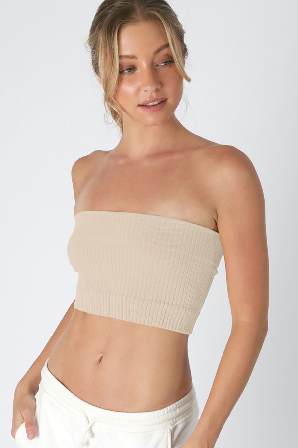 nikibiki Wide Ribbed Tube Top