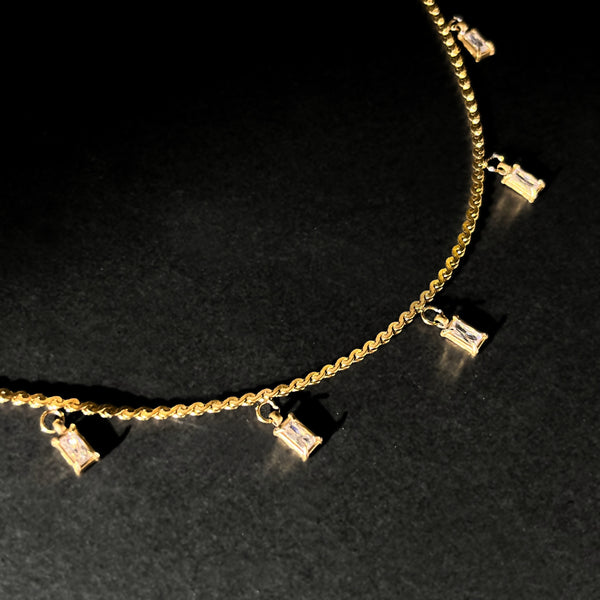 nikita By Niki AKARI Multi Drop Pendant Necklace - Gold | Clear