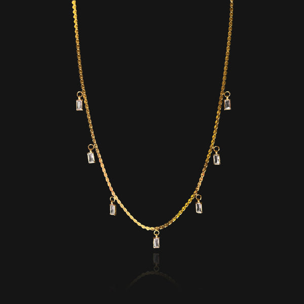 nikita by niki AKARI Multi Drop Pendant Necklace - Gold | Clear