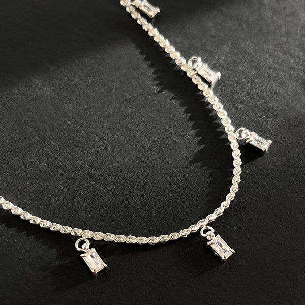 Nikita By Niki AKARI Multi Drop Pendant Necklace - Silver | Clear