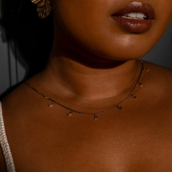 Nikita By Niki AKARI Multi Pendant Necklace - Gold | Pink