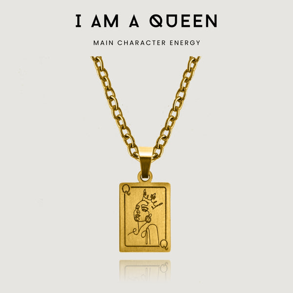nikita by niki I AM A QUEEN - PENDANT NECKLACE - 18K GOLD PLATED