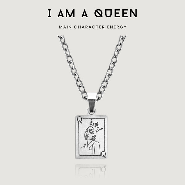 nikita by niki I AM A QUEEN - PENDANT NECKLACE - SILVER