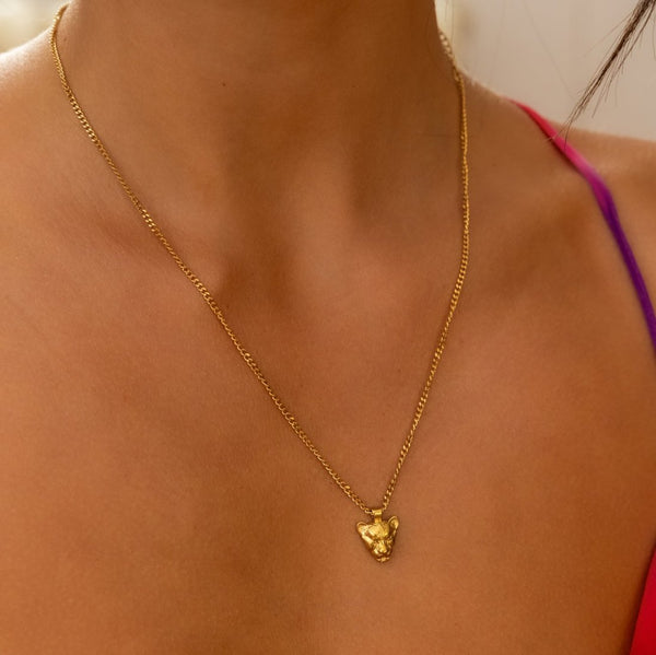 Nikita By Niki I AM COURAGEOUS - LIONESS PENDANT NECKLACE - 18k GOLD PLATED