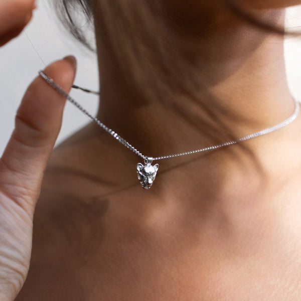 Nikita By Niki I AM COURAGEOUS - LIONESS PENDANT NECKLACE - SILVER
