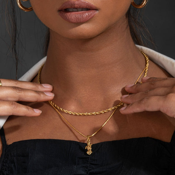 Nikita By Niki I AM DIVINE - WOMAN BODY PENDANT NECKLACE - 24K GOLD PLATED