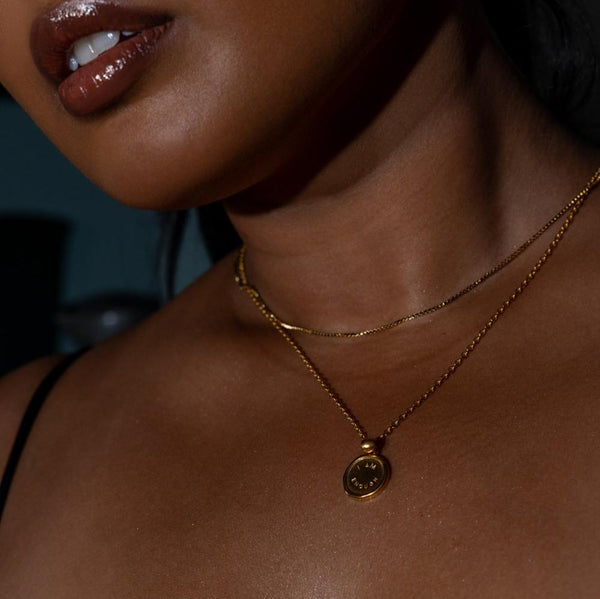 Nikita By Niki I AM ENOUGH - ENGRAVED PENDANT NECKLACE - 18K GOLD PLATED